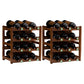 Modern Wine Rack Solid Wood Wine Bottle Rack for Living Room