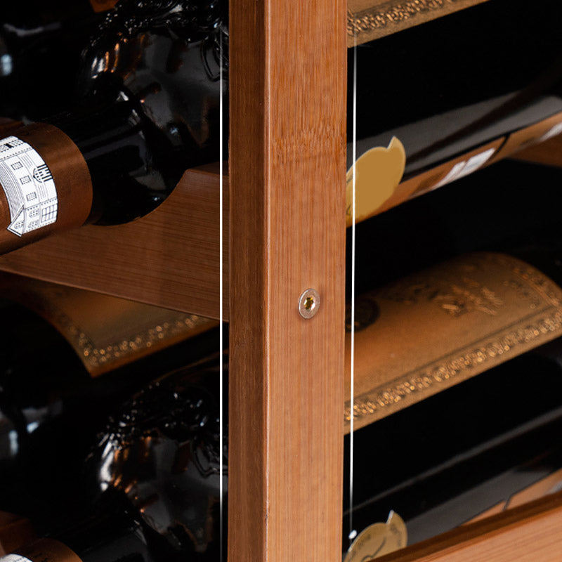 Portabottiglie moderne in legno in legno massiccio per soggiorno per soggiorno