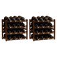 Modern Wine Rack Solid Wood Wine Bottle Rack for Living Room