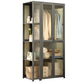 Modern Style Wardrobe Cabinet Wood Clothes Rail Wardrobe Armoire for Home