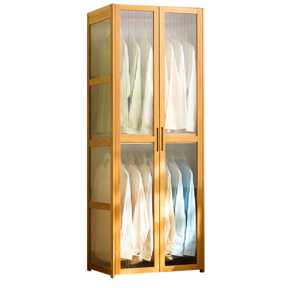 Modern Style Wardrobe Cabinet Wood Clothes Rail Wardrobe Armoire for Home