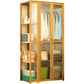 Modern Style Wardrobe Cabinet Wood Clothes Rail Wardrobe Armoire for Home
