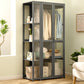 Modern Style Wardrobe Cabinet Wood Clothes Rail Wardrobe Armoire for Home