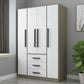 Wooden Wardrobe Cabinet Traditional Style Wardrobe for Bedroom