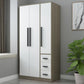 Wooden Wardrobe Cabinet Traditional Style Wardrobe for Bedroom