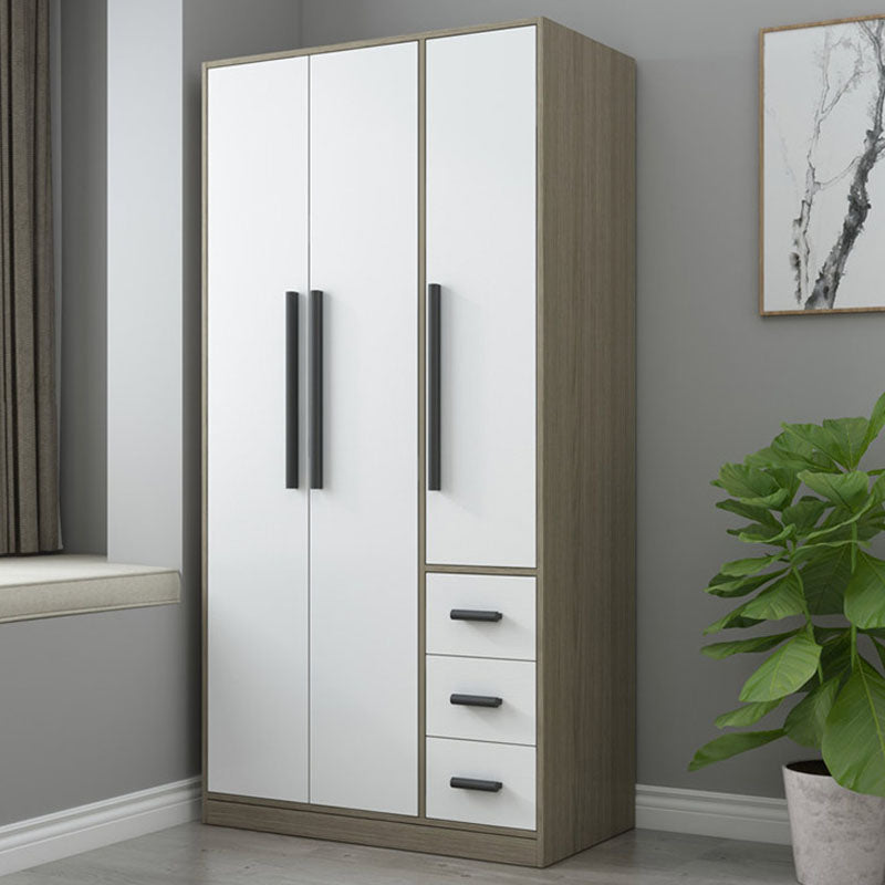 Wooden Wardrobe Cabinet Traditional Style Wardrobe for Bedroom