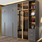Modern Glass Wardrobe Wardrobe Armoire Wardrobe Cabinet for Home