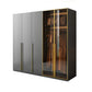 Modern Glass Wardrobe Wardrobe Armoire Wardrobe Cabinet for Home