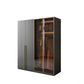 Modern Glass Wardrobe Wardrobe Armoire Wardrobe Cabinet for Home