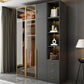 Modern Glass Wardrobe Wardrobe Armoire Wardrobe Cabinet for Home