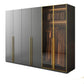 Modern Glass Wardrobe Wardrobe Armoire Wardrobe Cabinet for Home