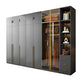 Modern Glass Wardrobe Wardrobe Armoire Wardrobe Cabinet for Home