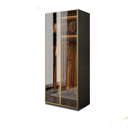 Modern Glass Wardrobe Wardrobe Armoire Wardrobe Cabinet for Home
