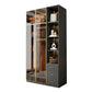 Modern Glass Wardrobe Wardrobe Armoire Wardrobe Cabinet for Home