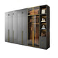 Modern Glass Wardrobe Wardrobe Armoire Wardrobe Cabinet for Home
