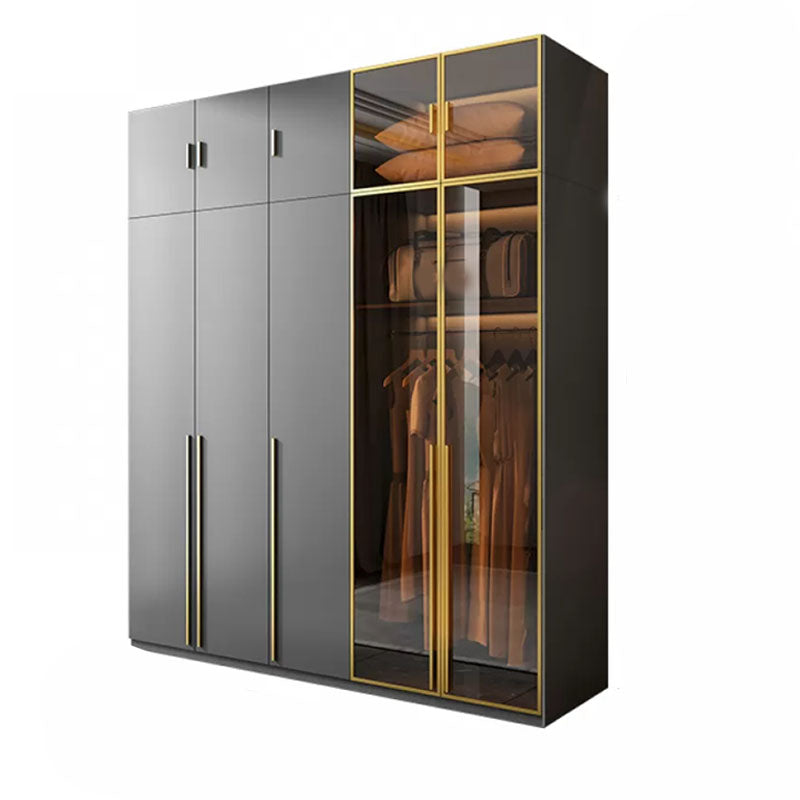 Modern Glass Wardrobe Wardrobe Armoire Wardrobe Cabinet for Home