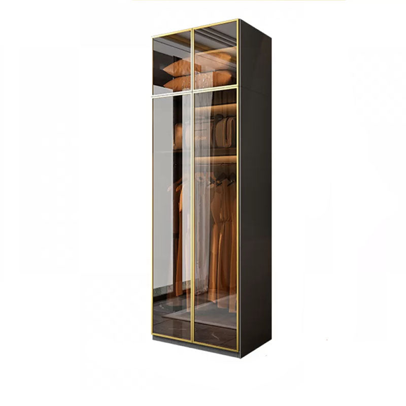 Modern Glass Wardrobe Wardrobe Armoire Wardrobe Cabinet for Home