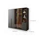 Modern Glass Wardrobe Wardrobe Armoire Wardrobe Cabinet for Home