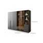 Modern Glass Wardrobe Wardrobe Armoire Wardrobe Cabinet for Home