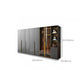 Modern Glass Wardrobe Wardrobe Armoire Wardrobe Cabinet for Home