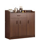 Server buffet in legno a buffet da pranzo in stile glam con cassetti e armadi