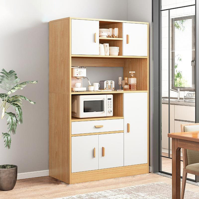 Server buffet in legno a buffet da pranzo in stile glam con cassetti e armadi