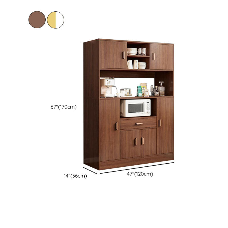 Server buffet in legno a buffet da pranzo in stile glam con cassetti e armadi