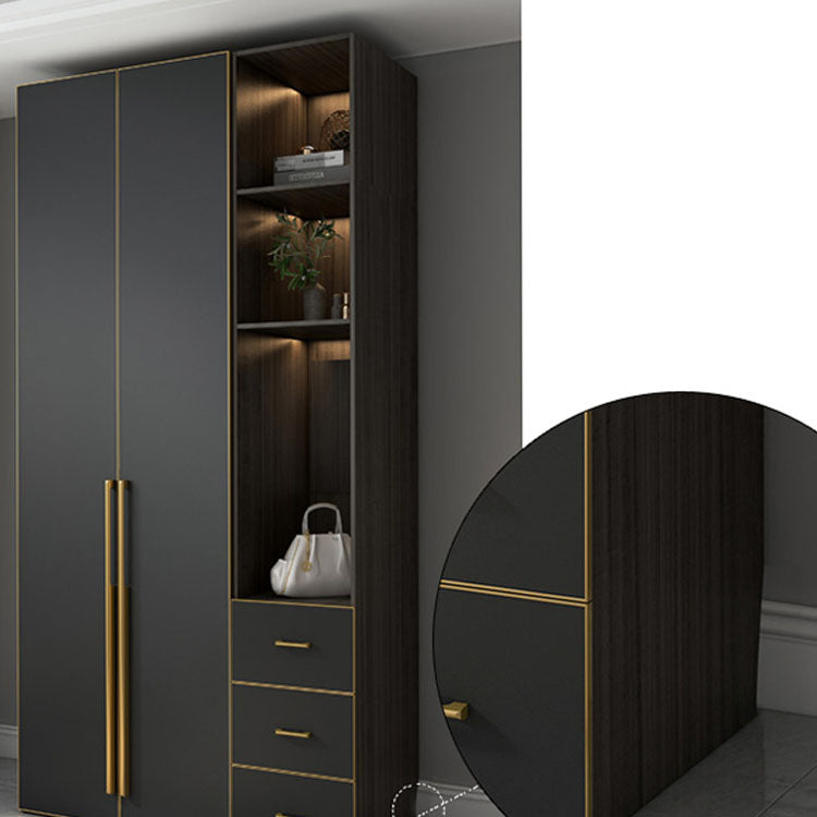 Armadio tradizionale armadio del guardaroba in legno per camera da letto