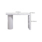 Contemporary Style Bar Table White Wood Bar Dining Table with Double Pedestal Base Clearhalo 'Bar Furniture' 'Bar Tables' 'bar_tables' 'furn' 'furn_bar_tables' 'Furniture' 'Kitchen & Dining Furniture' 7019655