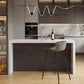 Glam Style Rechthoek Bartafel Witte Kleur Faux Marmeren Bar Eettafel