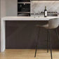 Glam Style Rechthoek Bartafel Witte Kleur Faux Marmeren Bar Eettafel