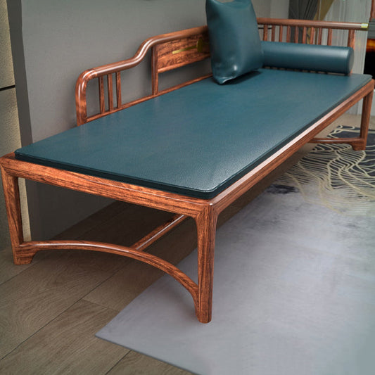 Living Room Chaise Rolled Arms Traditional Upholstered Chaise Lounge with Wooden Base Clearhalo 'Chairs & Seating' 'Chaise Lounge' 'chaise_lounge' 'furn' 'furn_chaise_lounge' 'Furniture' 'Living Room Furniture' 7019737