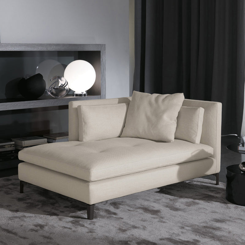 Living Room Chaise Square Arms Modern Chaise Lounge with Cotton Upholster Right-Arm Chaise Clearhalo 'Chairs & Seating' 'Chaise Lounge' 'chaise_lounge' 'furn' 'furn_chaise_lounge' 'Furniture' 'Living Room Furniture' 7019753