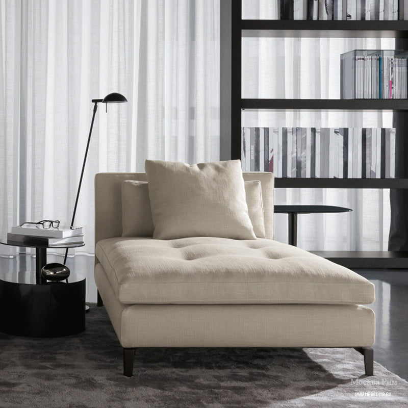 Living Room Chaise Square Arms Modern Chaise Lounge with Cotton Upholster Clearhalo 'Chairs & Seating' 'Chaise Lounge' 'chaise_lounge' 'furn' 'furn_chaise_lounge' 'Furniture' 'Living Room Furniture' 7019756