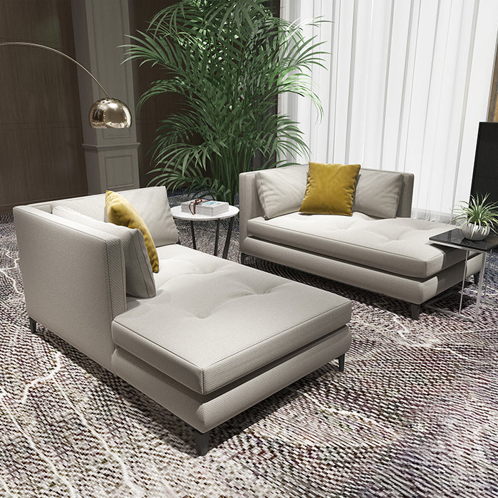 Living Room Chaise Square Arms Modern Chaise Lounge with Cotton Upholster Clearhalo 'Chairs & Seating' 'Chaise Lounge' 'chaise_lounge' 'furn' 'furn_chaise_lounge' 'Furniture' 'Living Room Furniture' 7019759