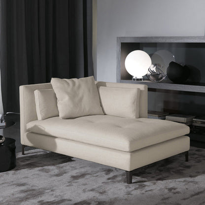 Living Room Chaise Square Arms Modern Chaise Lounge with Cotton Upholster Left-Arm Chaise Clearhalo 'Chairs & Seating' 'Chaise Lounge' 'chaise_lounge' 'furn' 'furn_chaise_lounge' 'Furniture' 'Living Room Furniture' 7019760
