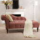 Chaise de brazos enrollados para sala de estar Chaise tapizado de terciopelo de estilo moderno
