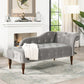 Chaise de brazos enrollados para sala de estar Chaise tapizado de terciopelo de estilo moderno