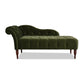 Chaise de brazos enrollados para sala de estar Chaise tapizado de terciopelo de estilo moderno
