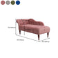 Chaise de brazos enrollados para sala de estar Chaise tapizado de terciopelo de estilo moderno