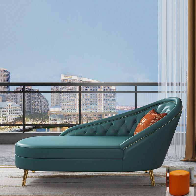 Living Room Chaise Rolled Arms Modern Chaise Lounge with Leather Upholster Clearhalo 'Chairs & Seating' 'Chaise Lounge' 'chaise_lounge' 'furn' 'furn_chaise_lounge' 'Furniture' 'Living Room Furniture' 7019799