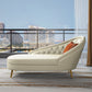 Living Room Chaise Rolled Arms Modern Chaise Lounge with Leather Upholster Clearhalo 'Chairs & Seating' 'Chaise Lounge' 'chaise_lounge' 'furn' 'furn_chaise_lounge' 'Furniture' 'Living Room Furniture' 7019804