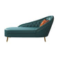 Living Room Chaise Rolled Arms Modern Chaise Lounge with Leather Upholster Blue Right-Arm Chaise Clearhalo 'Chairs & Seating' 'Chaise Lounge' 'chaise_lounge' 'furn' 'furn_chaise_lounge' 'Furniture' 'Living Room Furniture' 7019805