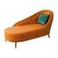 Living Room Chaise Rolled Arms Modern Chaise Lounge with Leather Upholster Orange Right-Arm Chaise Clearhalo 'Chairs & Seating' 'Chaise Lounge' 'chaise_lounge' 'furn' 'furn_chaise_lounge' 'Furniture' 'Living Room Furniture' 7019808