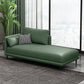 Modern Chaise Lounge Faux Leather Chaise Lounge Sofa with Pillow Dark Green Left-Arm Chaise Clearhalo 'Chairs & Seating' 'Chaise Lounge' 'chaise_lounge' 'furn' 'furn_chaise_lounge' 'Furniture' 'Living Room Furniture' 7019825