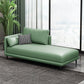 Modern Chaise Lounge Faux Leather Chaise Lounge Sofa with Pillow Light Green Left-Arm Chaise Clearhalo 'Chairs & Seating' 'Chaise Lounge' 'chaise_lounge' 'furn' 'furn_chaise_lounge' 'Furniture' 'Living Room Furniture' 7019830