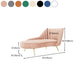Glam Tufted Velvet Chaise Lounge with Reclining Channel Stitch Chaise for Living Room Clearhalo 'Chairs & Seating' 'Chaise Lounge' 'chaise_lounge' 'furn' 'furn_chaise_lounge' 'Furniture' 'Living Room Furniture' 7019857