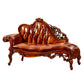 Glam Chaise Lounge Genuine Leather Chaise Lounge Sofa for Living Room Brown Left-Arm Chaise Clearhalo 'Chairs & Seating' 'Chaise Lounge' 'chaise_lounge' 'furn' 'furn_chaise_lounge' 'Furniture' 'Living Room Furniture' 7019870