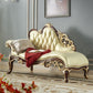 Glam Chaise Lounge Genuine Leather Chaise Lounge Sofa for Living Room Beige Left-Arm Chaise Clearhalo 'Chairs & Seating' 'Chaise Lounge' 'chaise_lounge' 'furn' 'furn_chaise_lounge' 'Furniture' 'Living Room Furniture' 7019879