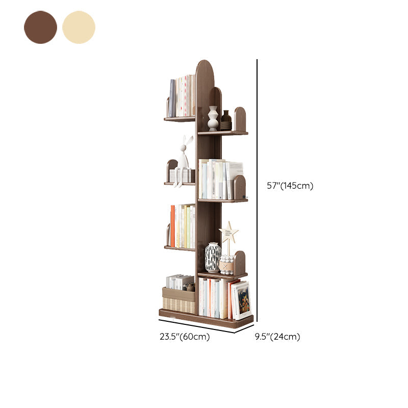 Modern Open Back Standard Book Shelf Wooden Bookcase for Study Room Clearhalo 'Bookcases' 'furn' 'furn_bookcases' 'Furniture' 'Office Furniture' 7019907